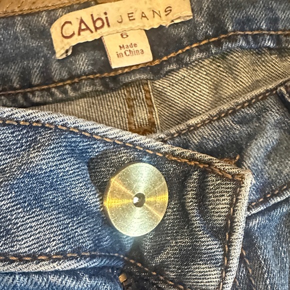 CAbi Women's Straight Leg Blue Jeans - Picture 2 of 4
